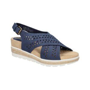 Bella Vita Women's Cosette Wedge Sandals Navy Size 8.5M